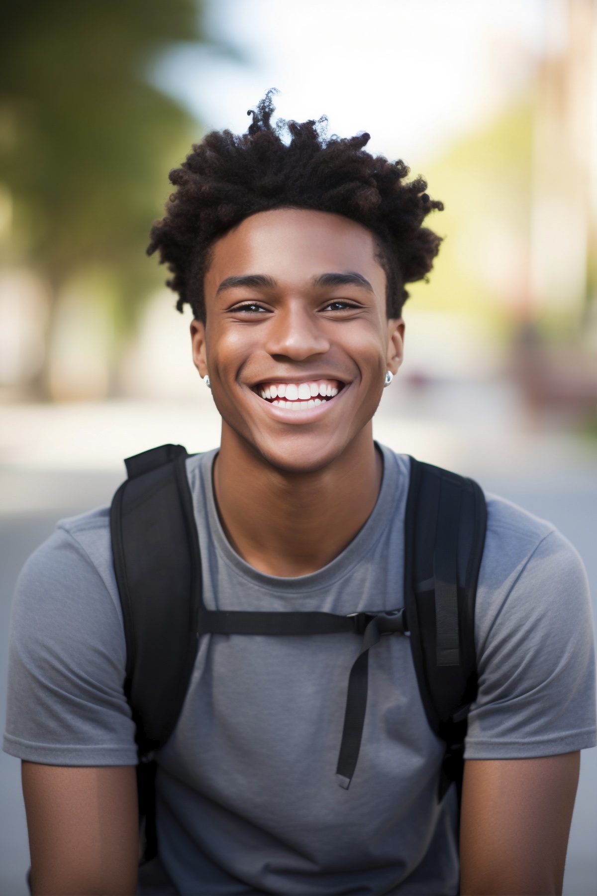 Student feeling confident about school
